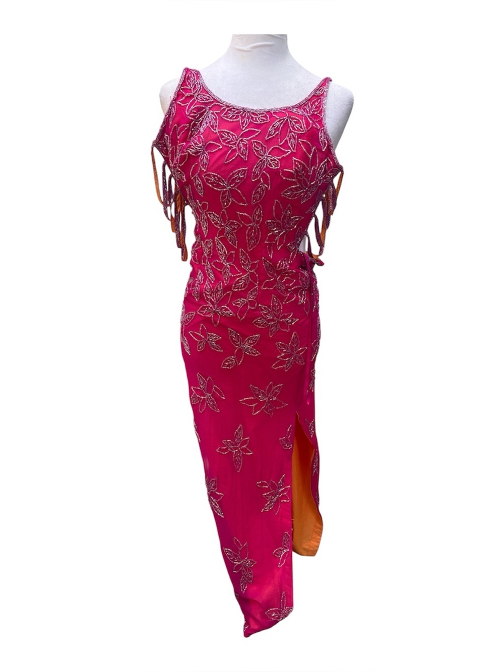 Vintage Michaelangelo Silk Evening Gown Size XS